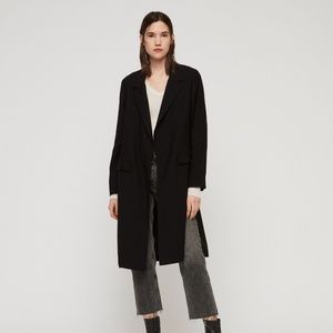 All Saints Aleida Duster Coat Black 6